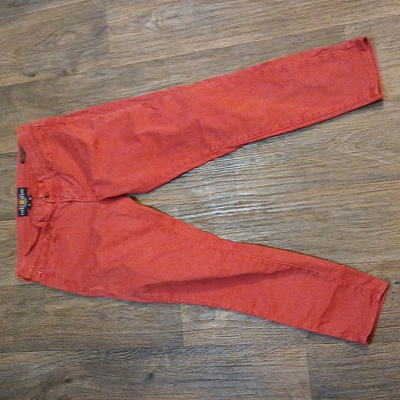 Lucky Brand Women's Charlie Capri Red Skinny Denim Jeans. - Picture 2 of 13